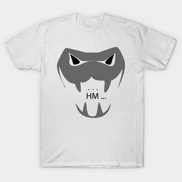 Snake head silhouette T-Shirt by dorletin